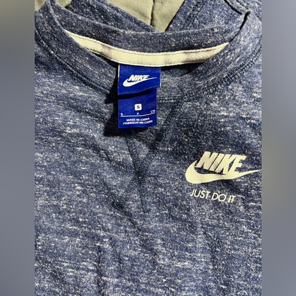 Nike Vintage Youth Small 6/7 Tshirt Capris & Shorts Heather Blue Bundle Set - Picture 4 of 12